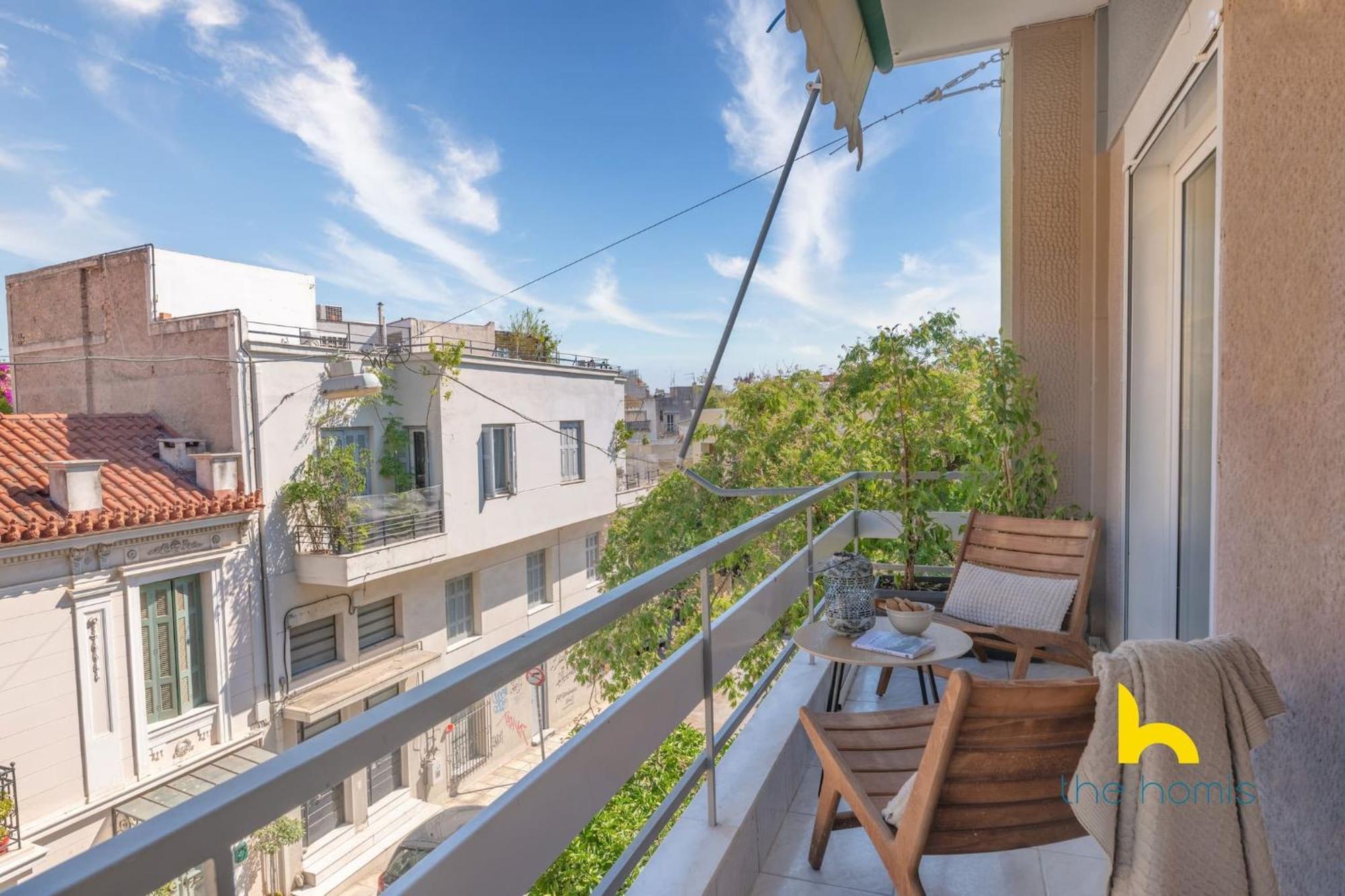 Sun-Splashed Sanctum With Big Balconies, Acropolis Atenas Exterior foto